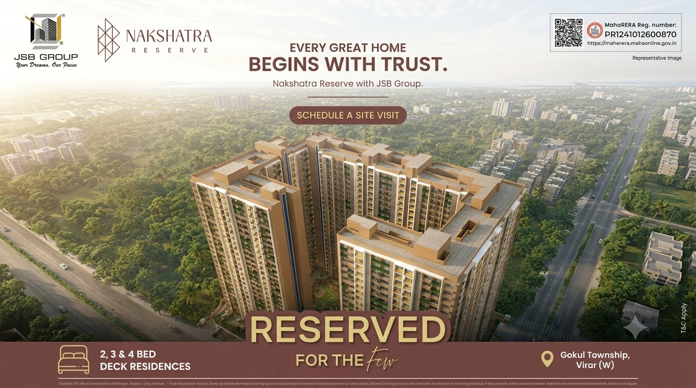 Nakshatra Reserve 1 2 and 3 BHK homes in Virar West